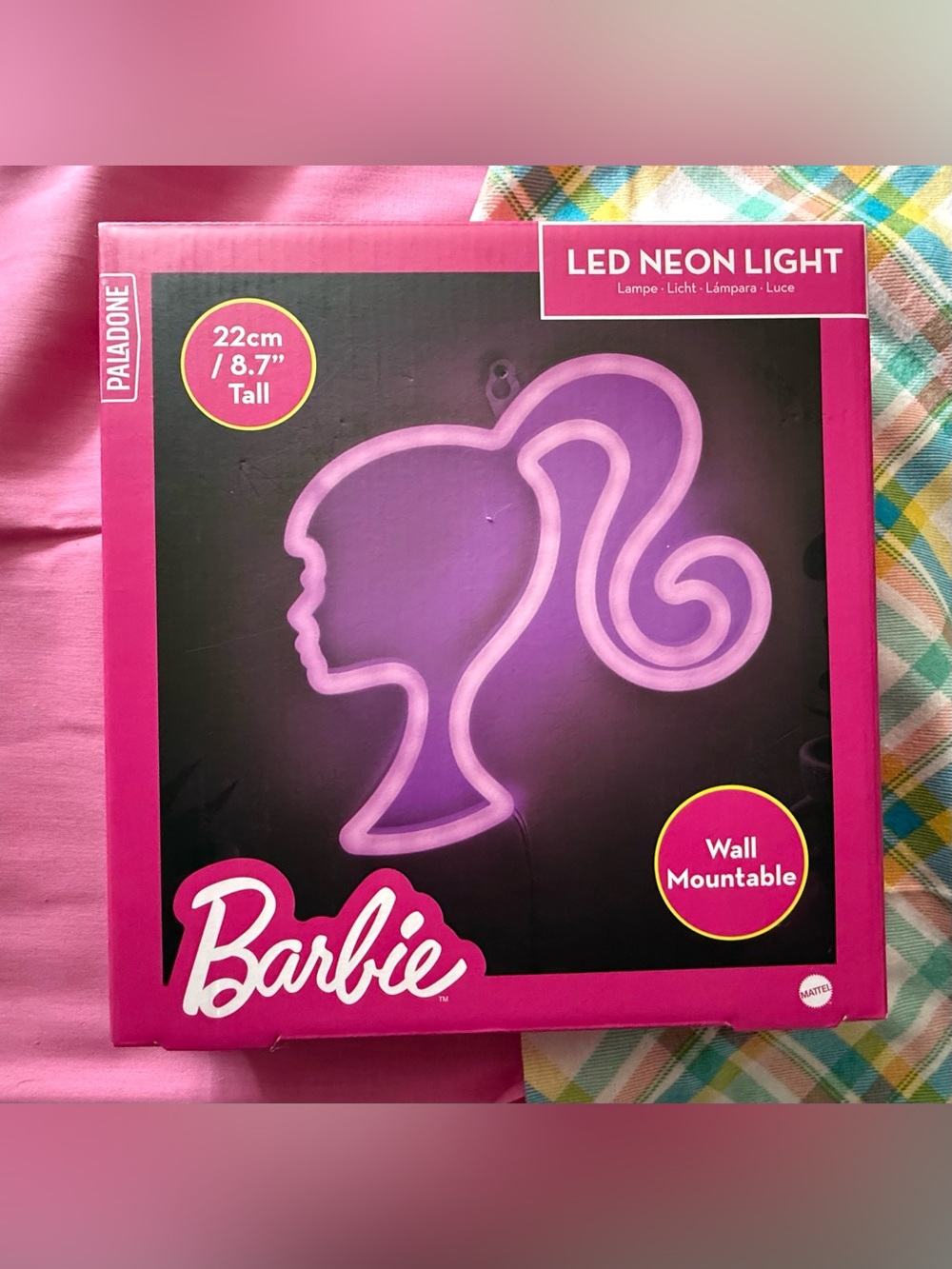 Barbie Purple Pink LED Neon Light and Patch Sticker